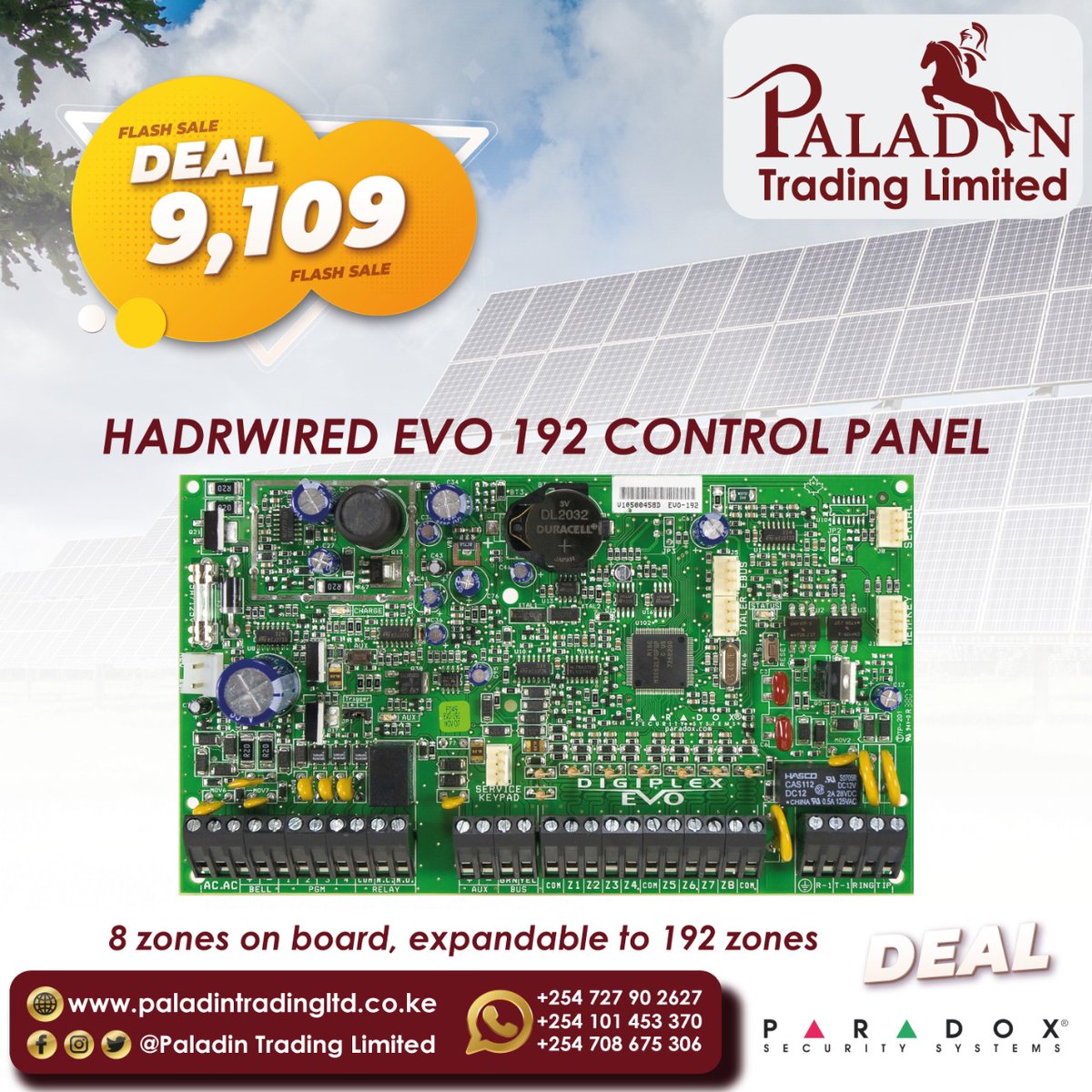 paladin_trading's tweet image. Our systems offer personalized services and innovative technology. Call us today. #paladintrading #securityfirst #ParadoxSecuritySystems #amazingdeals #salesalesale #EVO192 #controlpanel