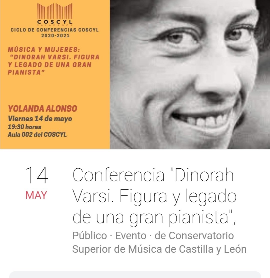 coroarsnova's tweet photo. Por si os interesa, Yolanda Alonso es una de nuestras contraltos.
Conferencia muy interesante. https://t.co/P0av5WTrcB