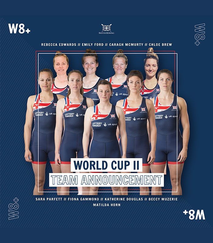 British Rowing (@britishrowing) on Twitter photo First up it's the 🎱s:
W8+ <a href="/fionagammond/">Fiona Gammond</a>, <a href="/svparfett/">Sara Parfett</a>, @EdwardsR13, Chloe Brew, <a href="/Katherine_Doug/">Katherine Douglas</a>, @caragh_mcmurtry, <a href="/bexylou312/">Beccy Muzerie</a>, <a href="/emford94/">Em Ford</a> & <a href="/MatildaHorn/">Matilda Horn</a>
M8+ @Joshbugajski, Jacob Dawson, Tom George, <a href="/moesbihi/">Moe Sbihi</a>, Charles Elwes, <a href="/ollie_wg1994/">Ollie Wynne-Griffith</a>, <a href="/TheRud_Dog/">James Rudkin OLY</a>, Tom Ford & <a href="/HenryFieldman/">Henry Fieldman</a> First up it's the 🎱s:
W8+ <a href="/fionagammond/">Fiona Gammond</a>, <a href="/svparfett/">Sara Parfett</a>, @EdwardsR13, Chloe Brew, <a href="/Katherine_Doug/">Katherine Douglas</a>, @caragh_mcmurtry, <a href="/bexylou312/">Beccy Muzerie</a>, <a href="/emford94/">Em Ford</a> & <a href="/MatildaHorn/">Matilda Horn</a>
M8+ @Joshbugajski, Jacob Dawson, Tom George, <a href="/moesbihi/">Moe Sbihi</a>, Charles Elwes, <a href="/ollie_wg1994/">Ollie Wynne-Griffith</a>, <a href="/TheRud_Dog/">James Rudkin OLY</a>, Tom Ford & <a href="/HenryFieldman/">Henry Fieldman</a>