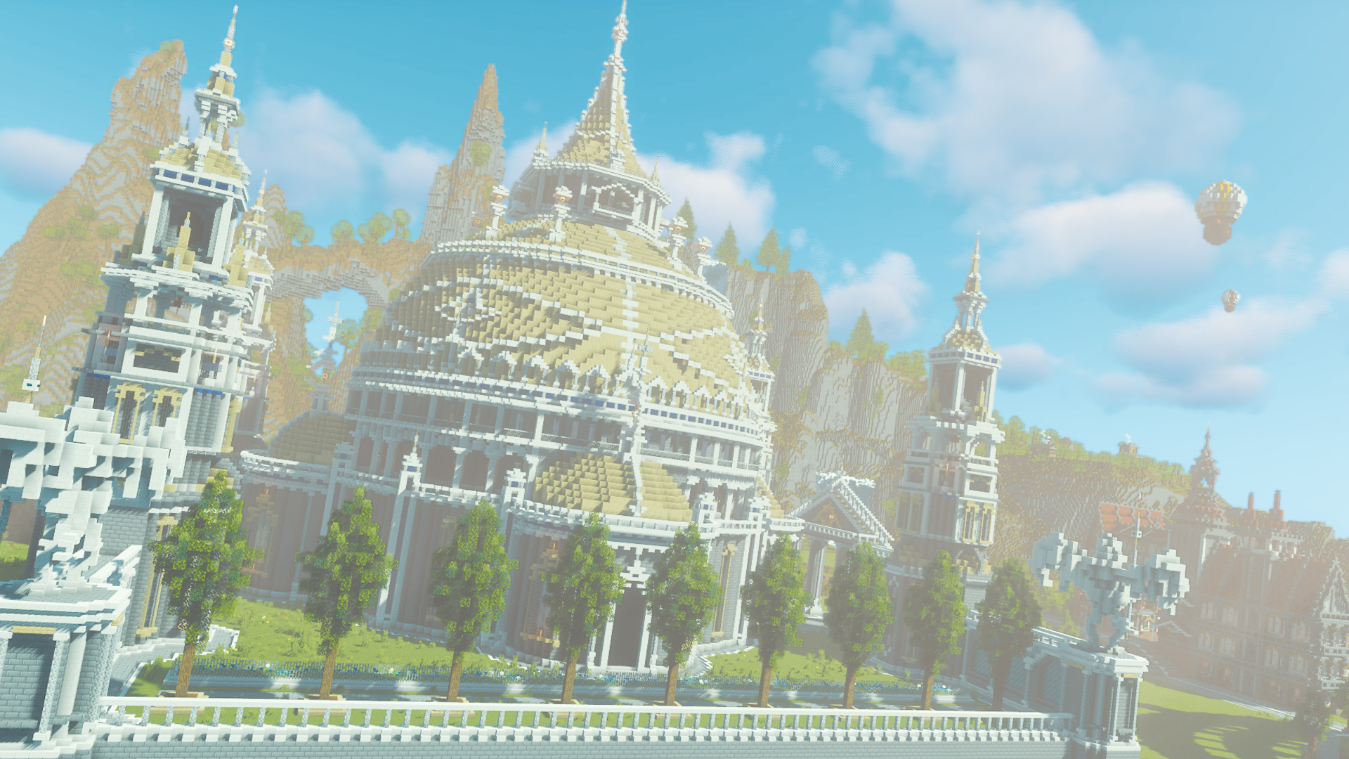 Twitter 上的 らーなろっそ マイクラで彫像っぽいもの作りたくて 多きな白い宮殿を作りました 槍を持った鳥人間っぽい彫像です 見える 正面 鳥 夜 横のスクショです T Co Nmvbigo15y Minecraft マイクラ Minecraft建築コミュ マイクラ建築