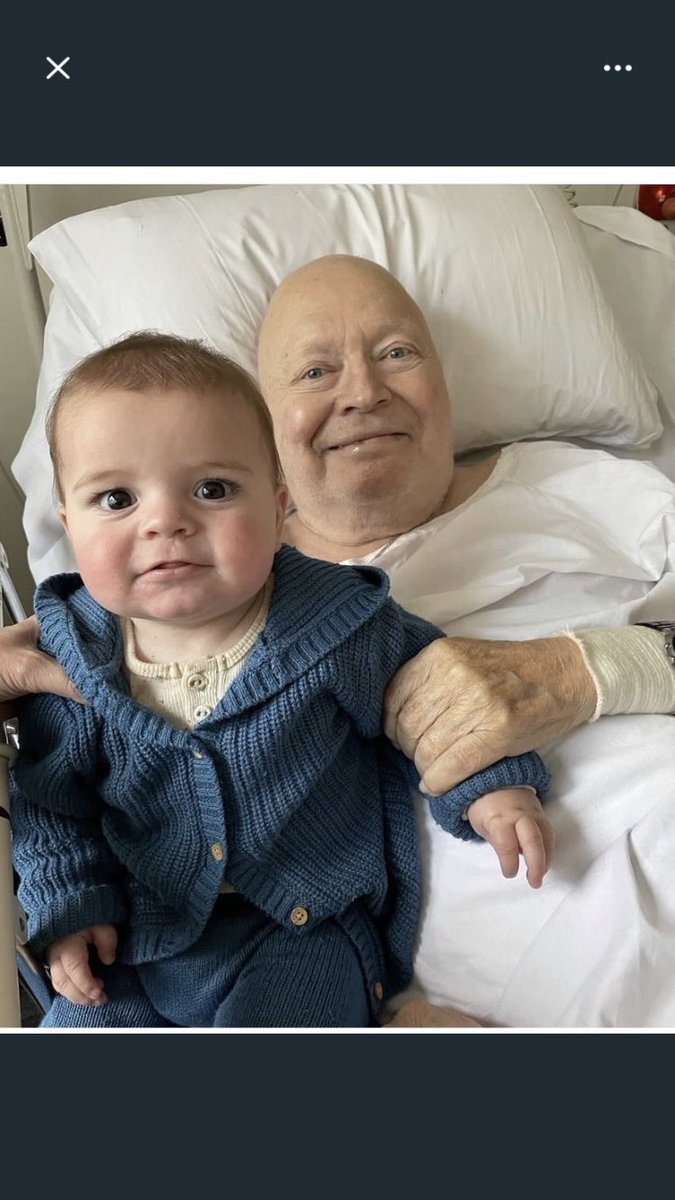 mrpford's tweet photo. Bert got a visit from one of the reasons he decided to get the leg amputated- youngest grandchild Alby. He seems content with the deal! Patti posted this to her Instagram. https://t.co/mLDAd424TP