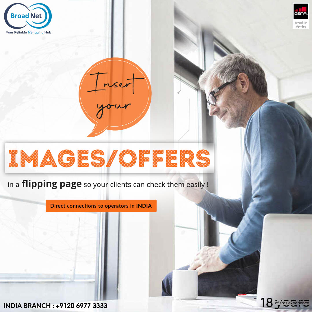 broad_net's tweet photo. Insert your images / offers in a flipping page so your clients can check them easily !
Direct Connection to Operators in India
India: +9120 6977 3333

#marketing #smsmarketing #india #software #integration #digitalmarketing #broadnettechnologies #broadnet #sms #bulksms #api #sms https://t.co/RvYaXDbYq0
