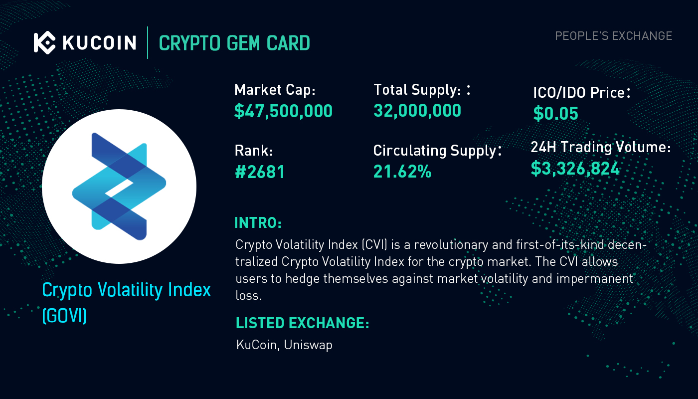 Kucoin On Twitter Govi Trading Is Now Live On Kucoin Govi Usdt Https T Co 2ojwqusiis Govi Btc Https T Co 2rtqllrtp6 Find Out More About Govi Official Cvi In Kucoincryptogem Card Https T Co Djfdxv2aoo Twitter