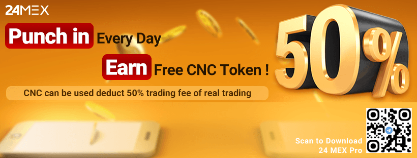 bitop_exchange's tweet photo. Don't forget to punch in every day, earn free CNC token!
#24MEX #24MEXPRO https://t.co/IgRLKkP5ug