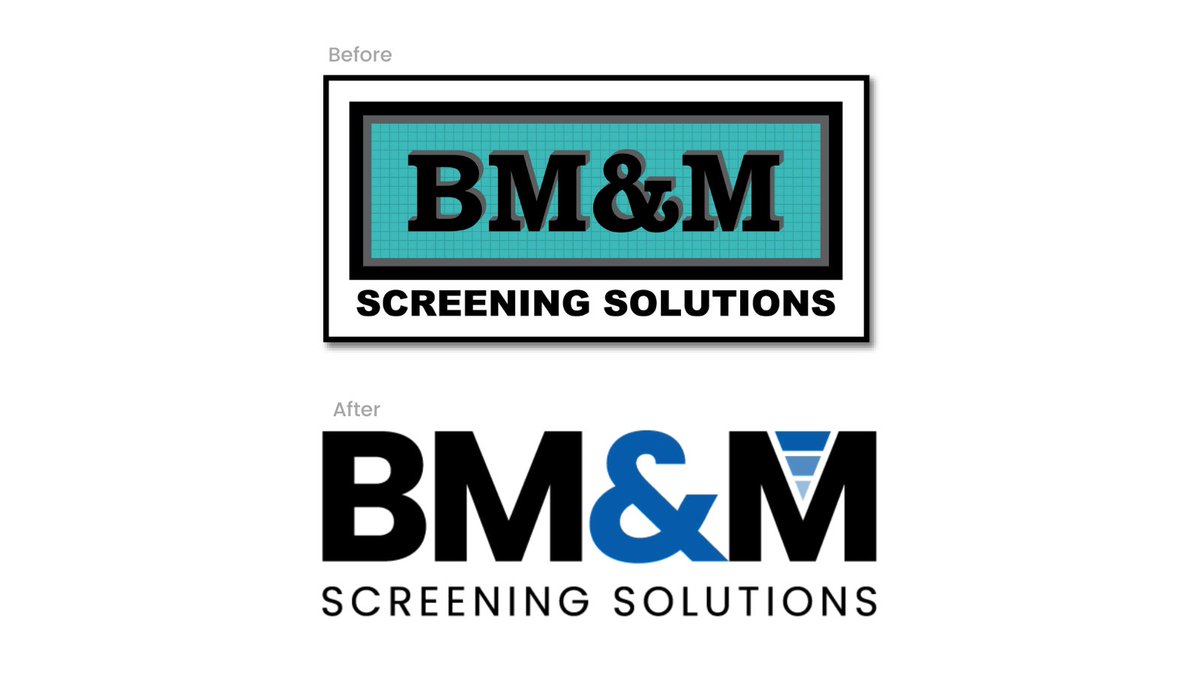 StauntonRook's tweet photo. Who loves a #brand refresh - we do!
We recently redesigned the BM&amp;M logo to bring it up to date and be more representative of the company's offering whilst ensuring it sits alongside their partner brand, Rotex 💭🖥️ #stauntonrook #logodesign #marketing #companybranding https://t.co/DAht3sjEr6