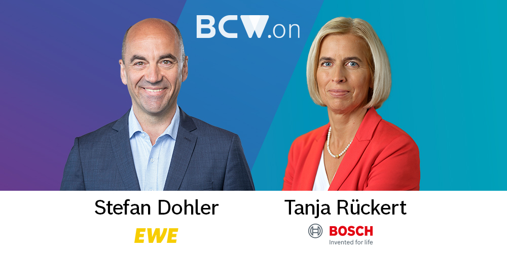 BoschRexrothBE's tweet photo. How can we achieve a smarter, greener future?🌳
On May 12, (14.00 - 14.45 CEST) Stefan Dohler (CEO, @EWE_AG) and Tanja Rückert (Designated CDO, @BoschGlobal) will tell about how to leverage the power of digitalization for a better climate. Join here: https://t.co/jeprHHCgV1 https://t.co/wbhEXwcvLN