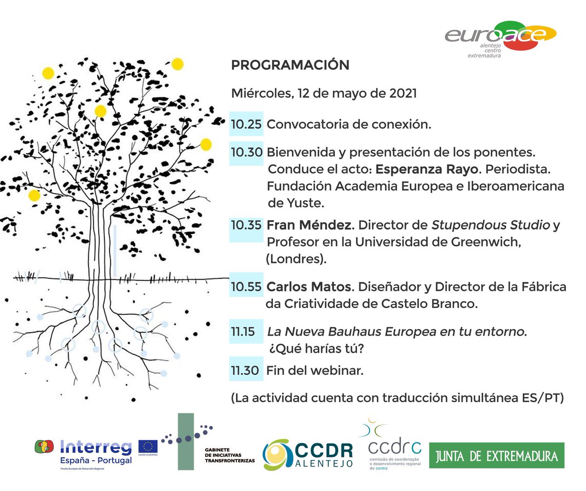 Hoy asisten nuestros alumnos del Grado de #diseñográfico a una charla sobre la Nueva Bauhaus #NEB @poctep #NewEuropeanBauhaus #Bauhaus