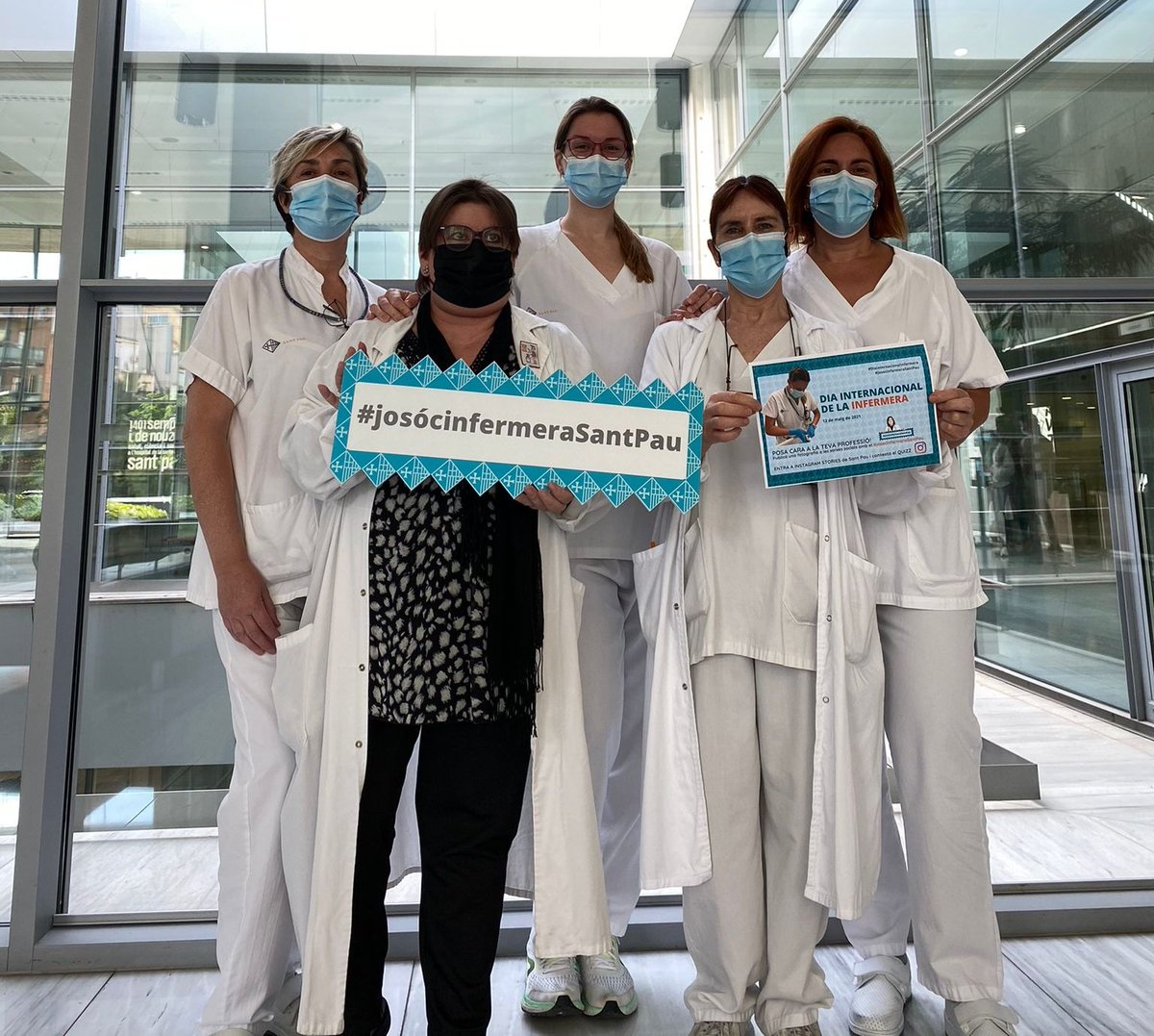 Infermeres de prevenció i control d'infeccions.
#Orgullequip #orgullsantpau #josocinfermeraSantPau