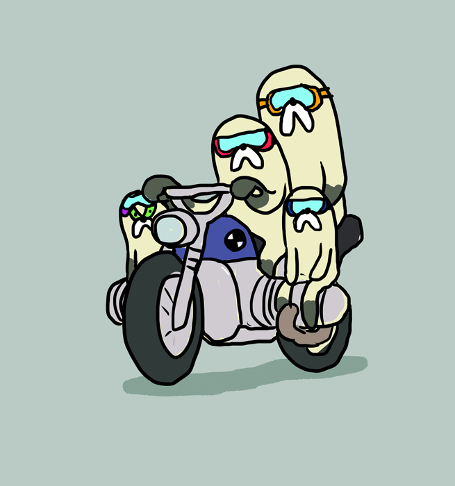 ground vehicle motor vehicle simple background no humans sunglasses motorcycle solo  illustration images