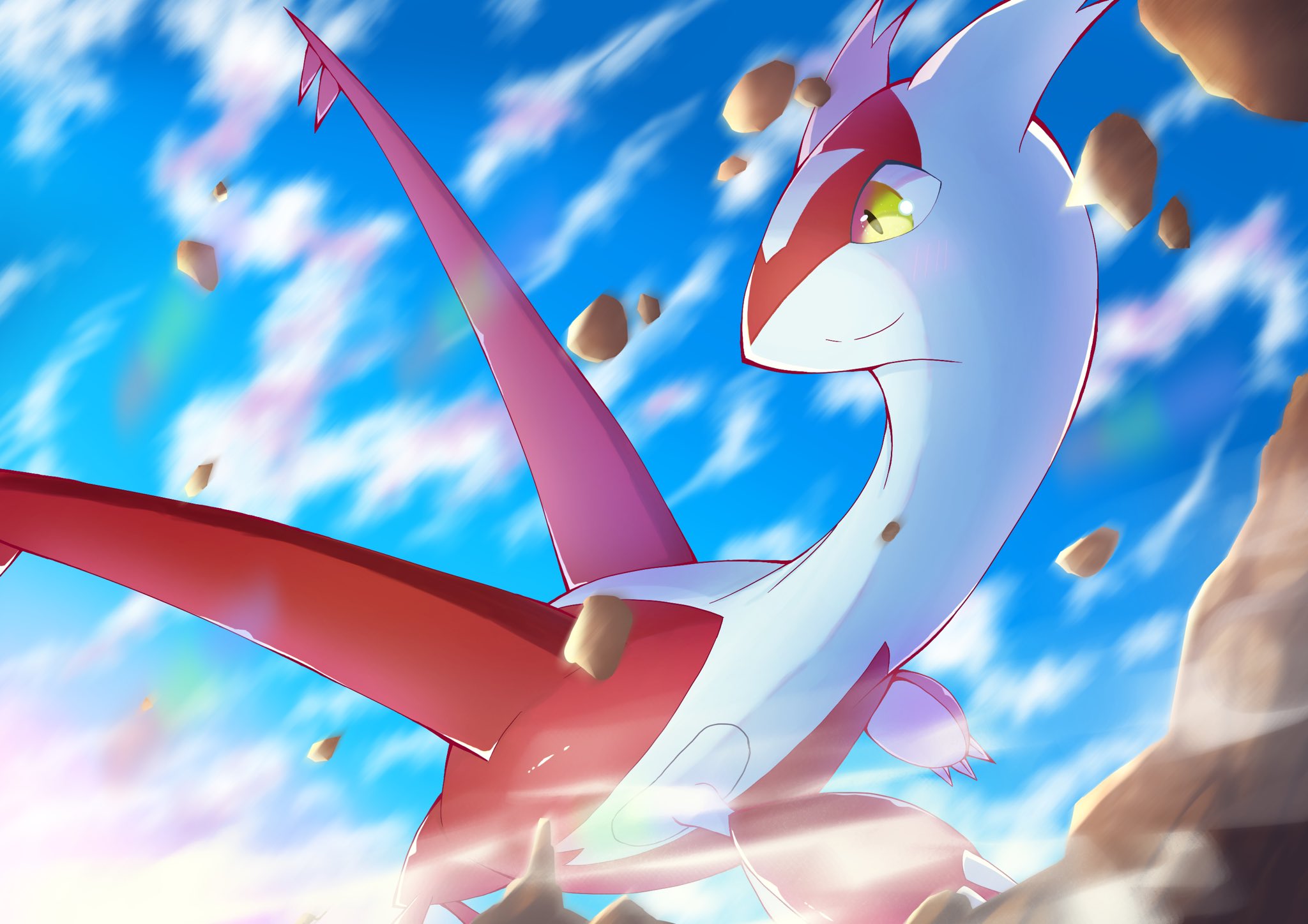 تويتر りりり على تويتر ポケモン ラティアス イラスト ラティオスとは違った感じで描いてみました エフェクトとか入れてもよかったかも T Co Btckowukrf