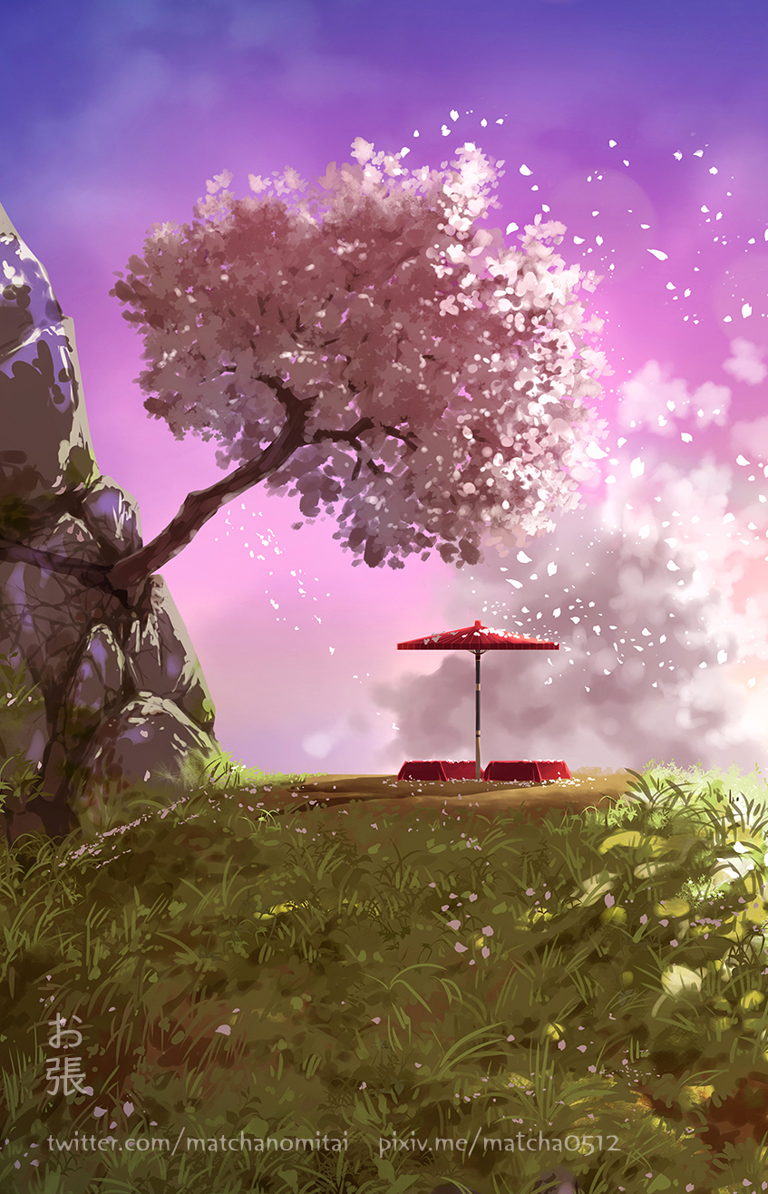 Twitter 上的 お張 絵描き 岩を割って咲いた桜は盛岡市の石割桜をモデルにしました 幻のような景色の中で細やかな和を感じていただけると嬉しいです 石割桜 イラスト T Co Sgmdjs0zuw Twitter