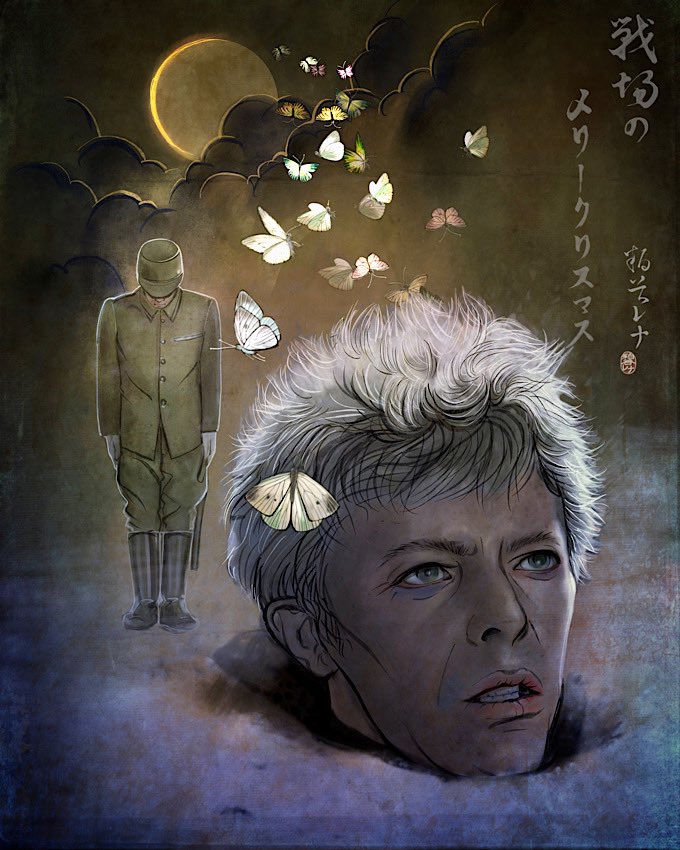 最後の3枚 最後の絵は映画の撮影記念写真風にしました #oshima2021