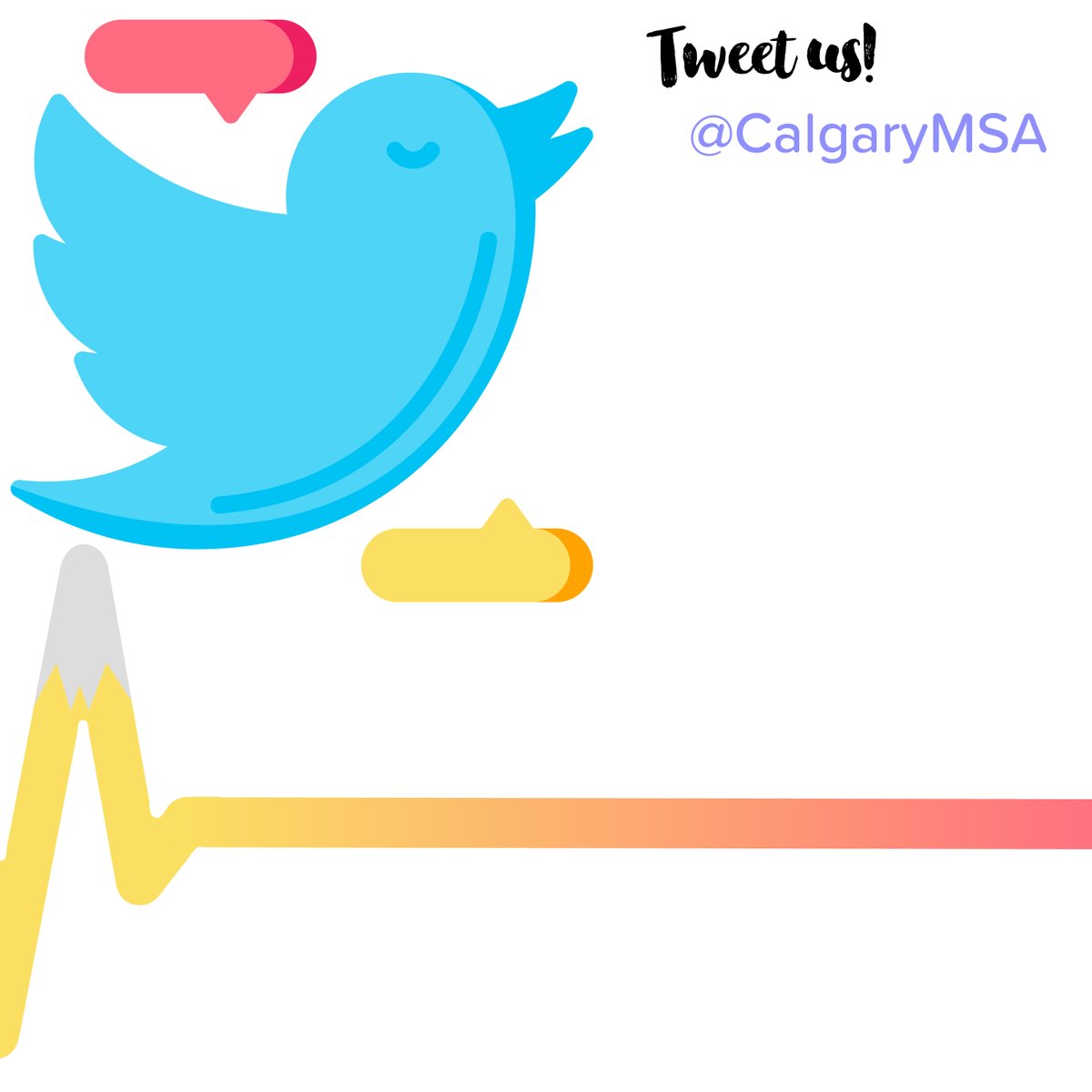 We're on social media! Make sure to follow us on Facebook and Instagram as well–same handle <a href="/CalgaryMSA/">Calgary Medical Students Association</a>!