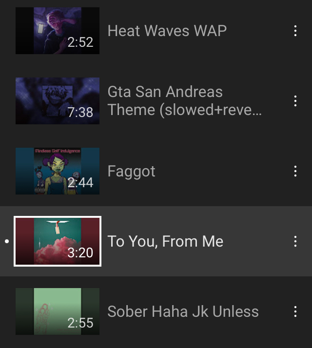 The_Erect's tweet photo. @inniterdenial This has been the songs I’ve had on loop for the past week https://t.co/ShF0nmMRvf