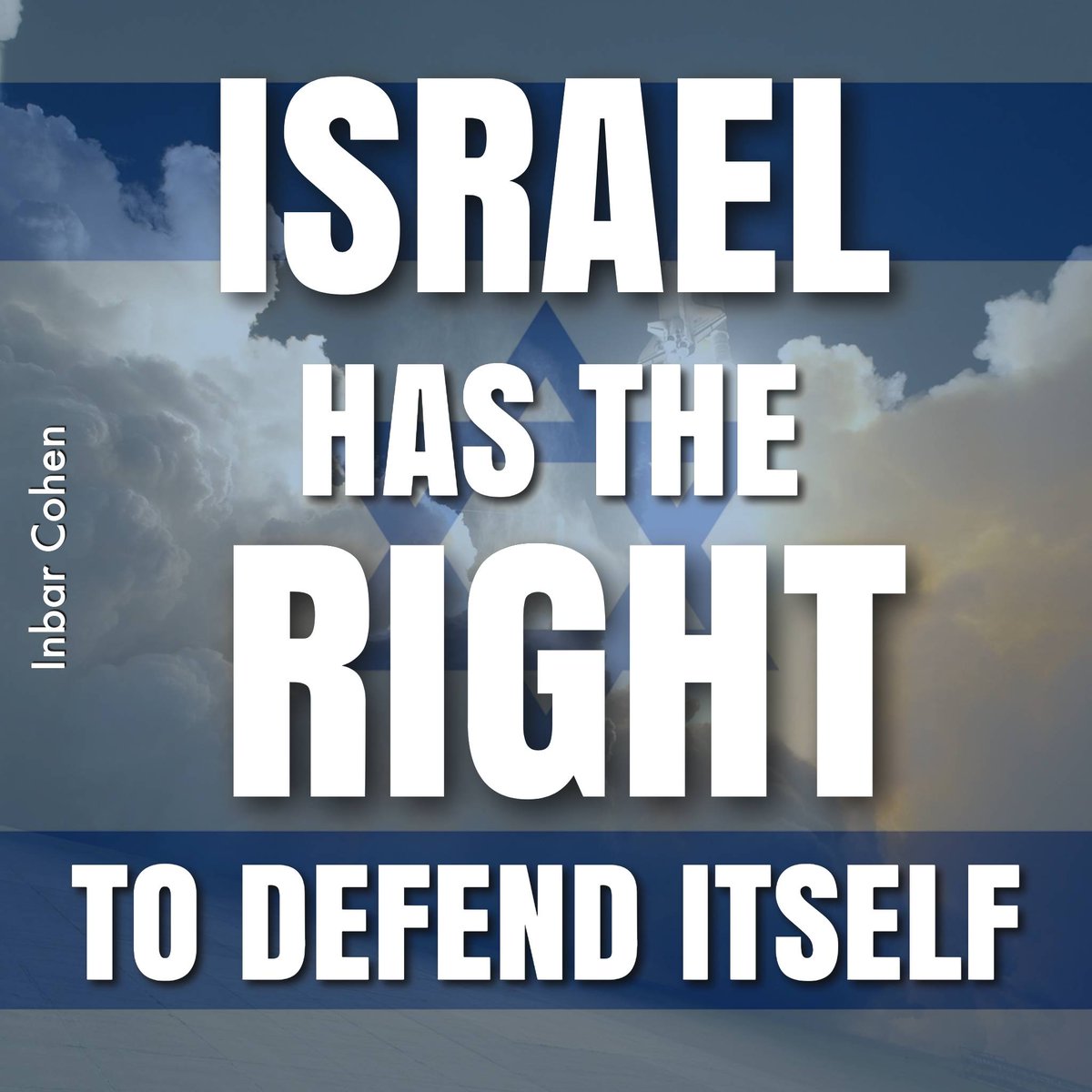 InbarCohen13's tweet photo. Israel has the right to defend itself against terrorism. 

Retweet if you agree. https://t.co/zKz9gjpoPA
