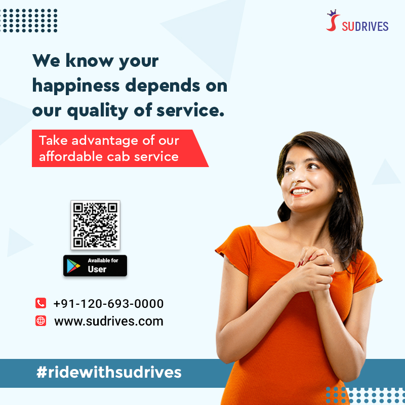 SuDrives's tweet photo. #SuDrives know your happiness depends on our quality of service.
Take advantage of our affordable #cabbookingservice
Visit here: https://t.co/h0GYaSovyx
Download the App: https://t.co/4Akucn6mfr
#RidewithSuDrives #WomenSafety #SafetyAtHeart #cab #taxi #taxiservice #cabservice https://t.co/hhCFkprHrF