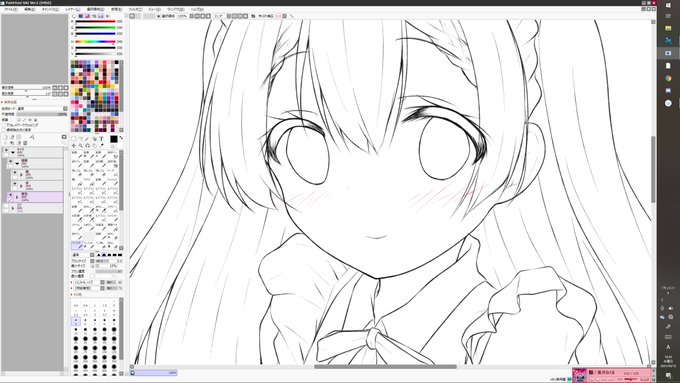 久しぶりに版権描いてる気がします 