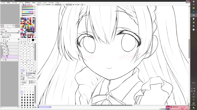 久しぶりに版権描いてる気がします 