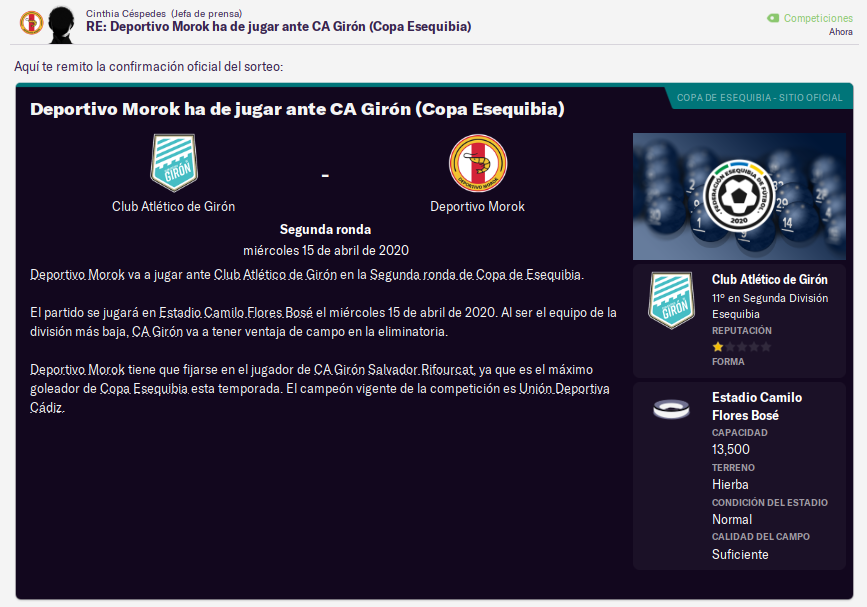 D270894's tweet photo. Sorteada la 2da Ronda de la Copa. Nuestro próximo rival será el Club Atlético de Girón quienes actualmente disputan la 2da. División de #Esequibia. https://t.co/kFDo48661r