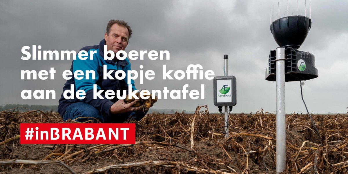 Met het weerstation van <a href="/AgroExact/">AgroExact</a> hebben boeren geen natte vinger meer nodig. Een telefoon en een app volstaan.

Lees en download dit verhaal in de #brabantbrandbox 👉 bit.ly/inbrabant-agro…

#inbrabant #agroexact #data #boeren #weerstation