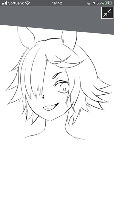 用事あるから、ウォッカの顔だけ。体は後々描く。 