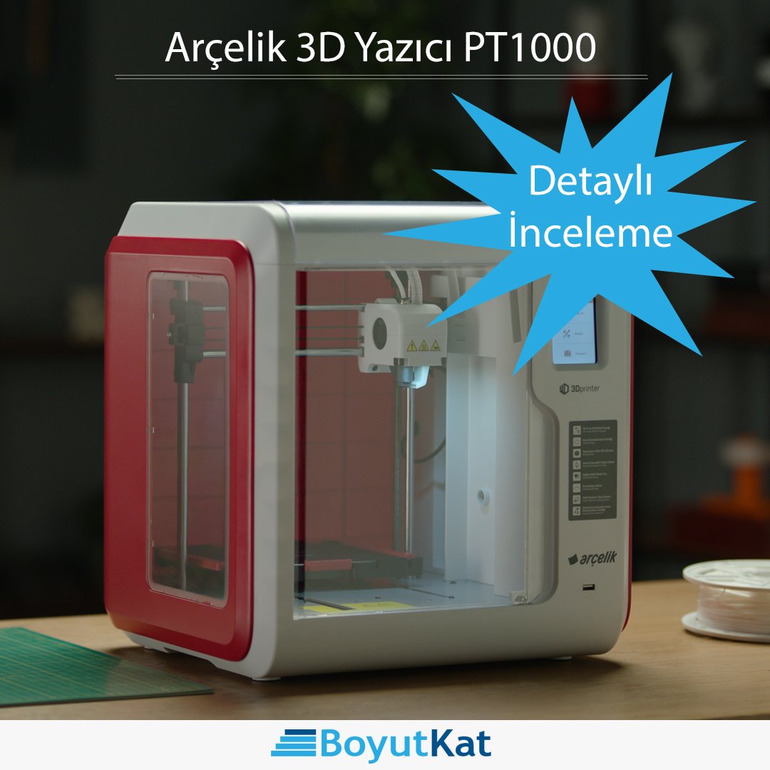 boyutkat's tweet photo. @arcelik 3D yazıcı PT1000, tamamen kapalı, otomatik filament besleme sistemi ve çıkarılabilir baskı yatağı gibi özellikleri ile kullanılabilirlik ve işlevselliği hedefliyor.

https://t.co/cxPB5pVQLc

#arcelik #pt1000 #yerlivemilli #yerli #3dprinting #3dprint #3dprinter #3dyazici https://t.co/pWU2pdofAa