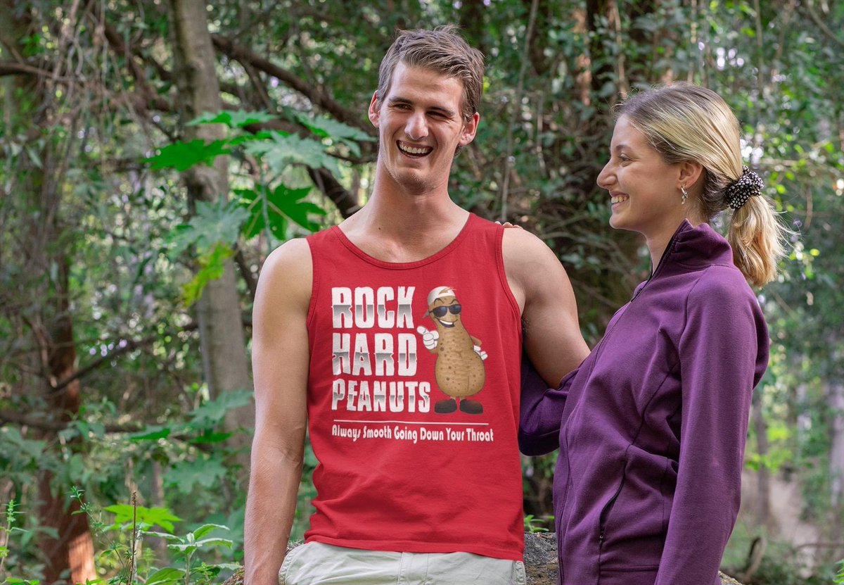 RockHardPeanuts's tweet photo. Girl to guy...”Where can I find Rock Hard Peanuts?”
Guy thinking...”I’m so glad I bought this shirt!” Get 10% off on all RHP apparel at https://t.co/JDcEfGnsx4 with the code RHP10%
#funnyshirts #dickjokes #offensivehumor #offensiveshirts #funnytshirtsformen #funnyslogans #funny https://t.co/IouERgJA8L