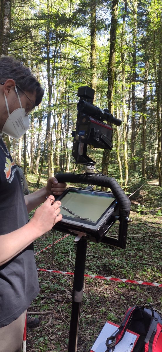 Forestry training at @Unimolise. 
Marteloscope as outdoor laboratory.