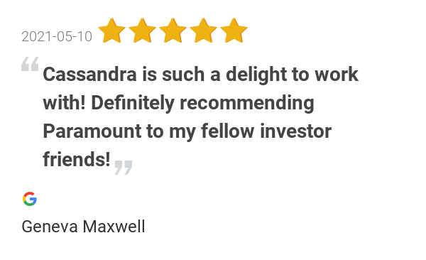 ParamountPM's tweet image. New 5.0-star Review: "Cassandra is such a delight to work with! Definitely recommending Paramount to my fellow...