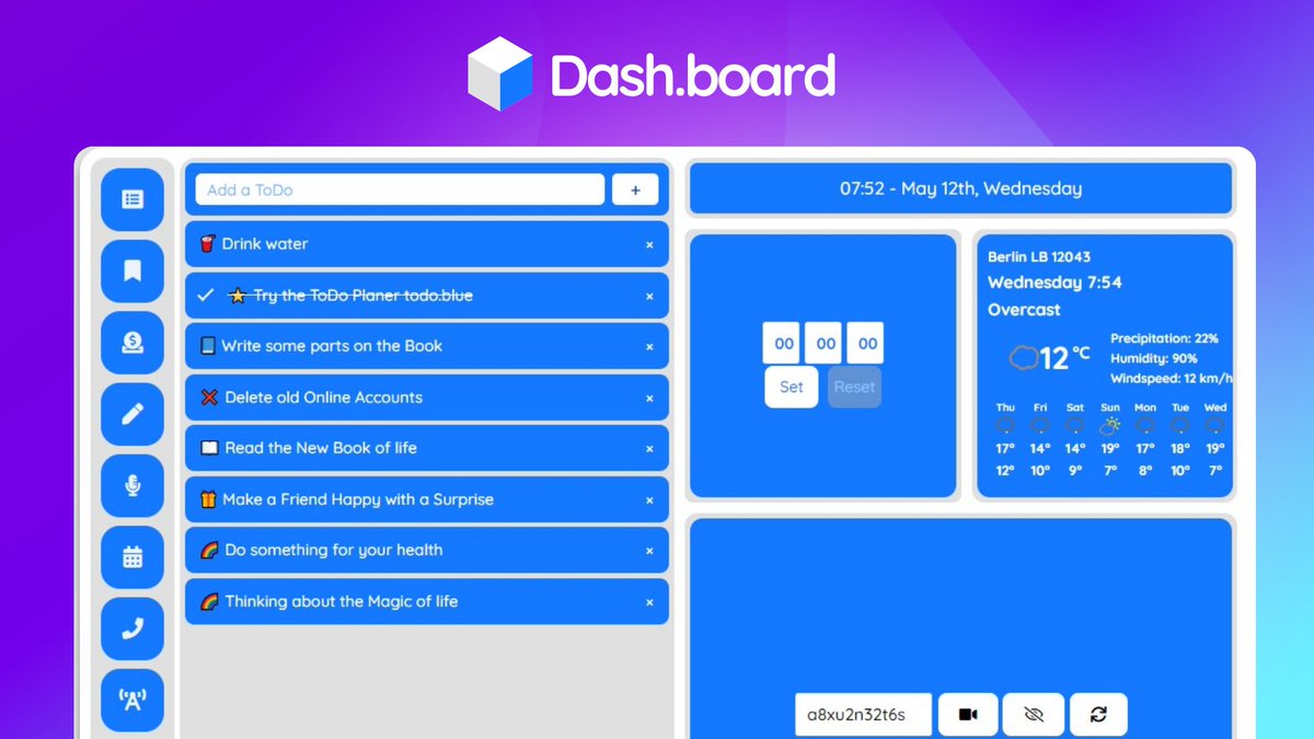 klaetke's tweet photo. New Prototype: Dashboard One https://t.co/bB4eCQwqHg 📦 
Dashboard App with ToDo Planner, Notebook, Budget Planner, Bookmark Manager, Remote Messenger ...
#Dashboard #App #PWA #Prototype #Remote #Board https://t.co/hmDTPFj1xs
