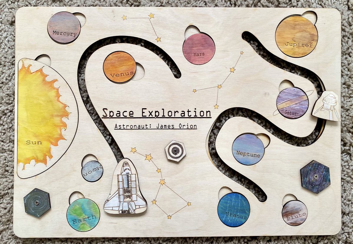 american_made09's tweet photo. Excited to share this item from my #etsy shop: Space exploration puzzle #glowforge #nasa #montessori #spacepuzzle #STEM #solarsystem #celestial
https://t.co/K5xCp4douR https://t.co/9YB3YPKEp5