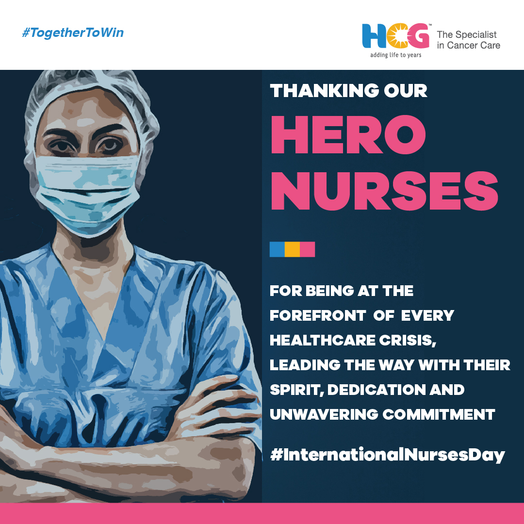 This #InternationalNurseDay we are celebrating nurses from all around the world as we offer them our deepest gratitude for the inspirational work they do every single day.

#TogetherToWin #HCGCancerCentre #HCGHospitals #NursesDay #InternationalNursesDay