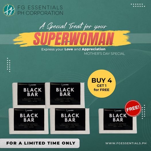 fg_essentials's tweet image. Beautiful gift for a woman with the most beautiful heart 💚 
It’s time to treat our Mama, Mom, Inay, Nanay on their special day 💚
Buy 4 of our Black Bar Soap and get 1 black soap for FREE!

〰️Shop here: fgessentials.ph
