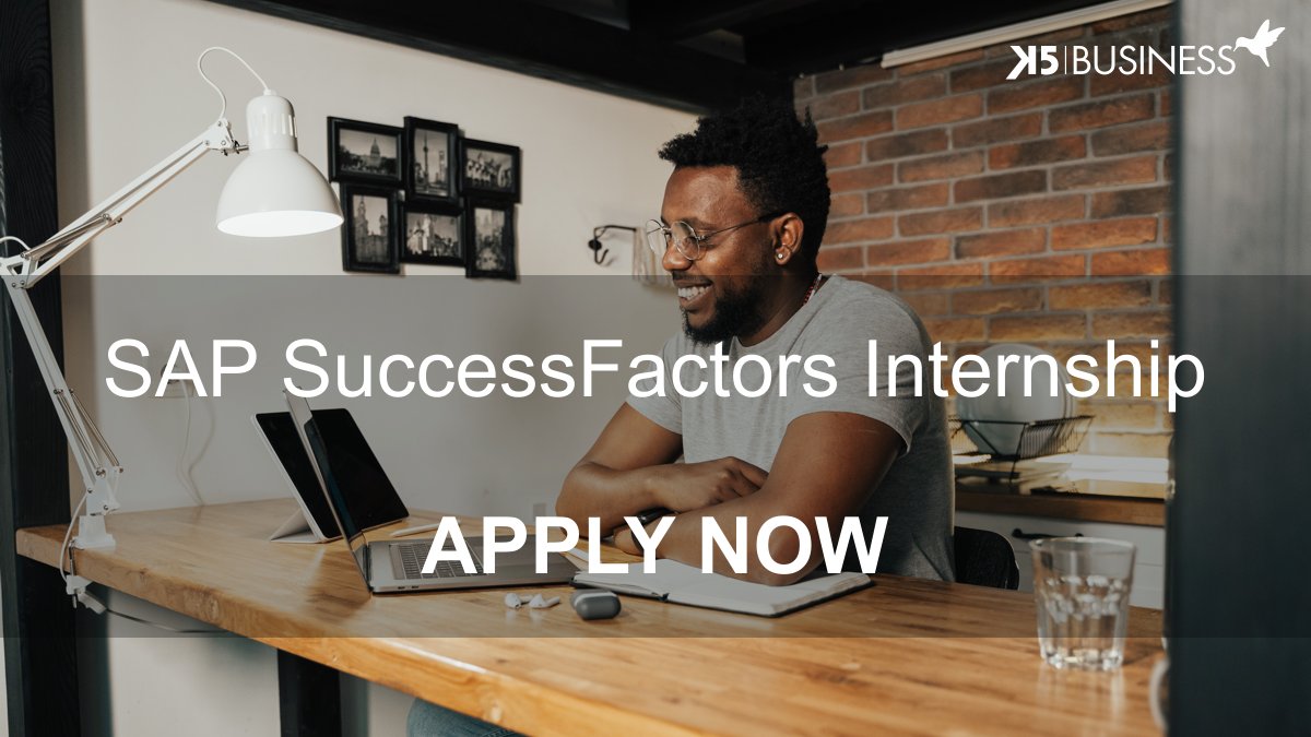 Apply now for an SAP SuccessFactors internship! Preference goes to those living in or near Durban. Go to bit.ly/3bjrbS3 to see more details and apply online. 

#sapsuccessfactors #internshipopportunity #remoteworking