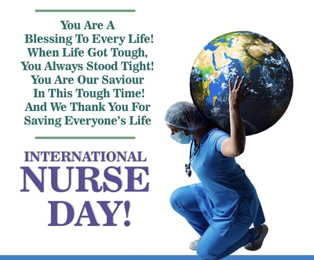 On this #InternationalNurseDay , 
Let’s applaud the selfless &amp; dedicated efforts of #nurses who are acting as saviours of humanity 🙏🏻💐

Thank you for the unconditional services and patience you've been enduring &amp; more strength to you all to fight against #COVID19 .

#NursesDay