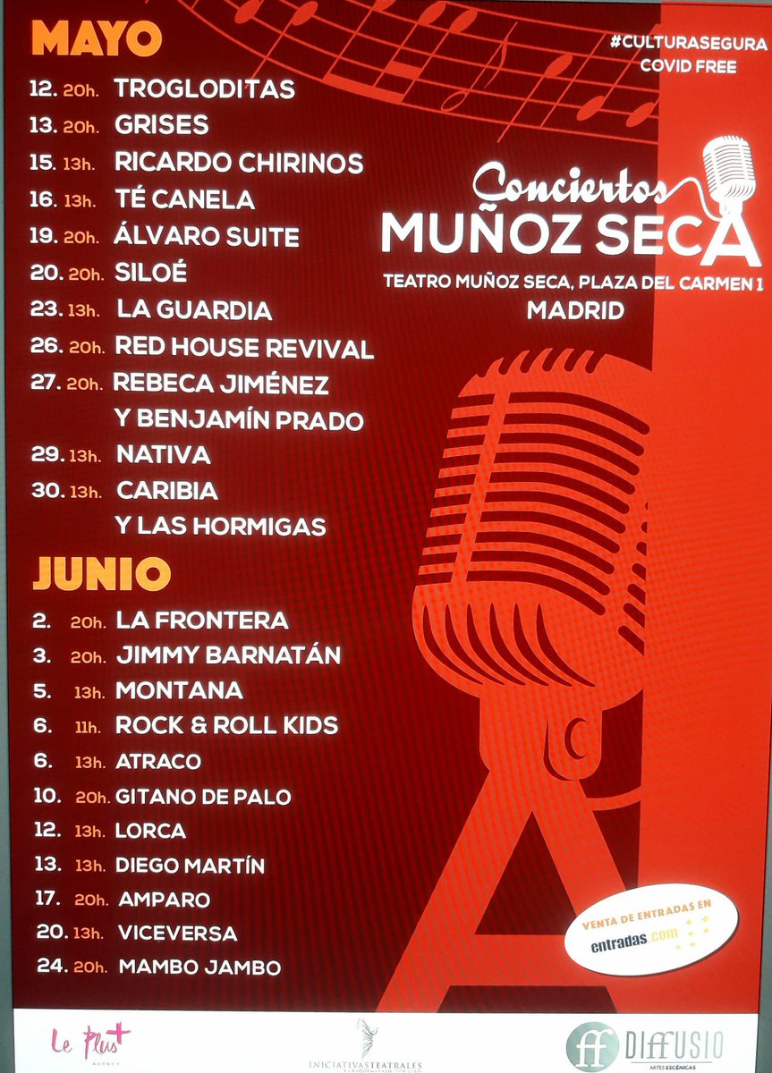 Conciertos en el Muñoz Seca