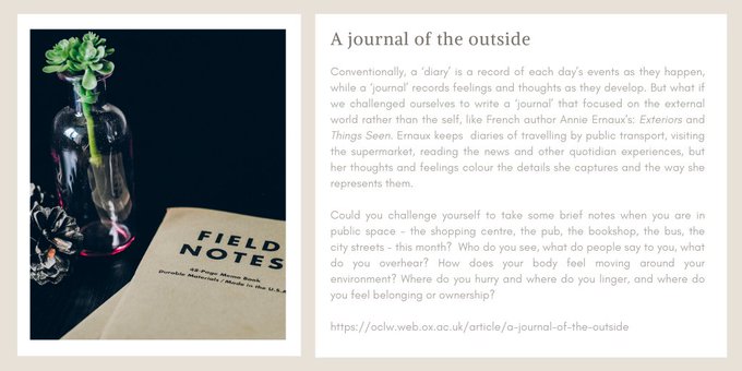 OxLifeWriting's tweet photo. Today is @MassObsArchive's diary day. 

The diaries have become an invaluable resource and offer a wonderful glimpse into the everyday lives of people across Britain. 

Do send your diaries to us as well! https://t.co/JS6EfwTgPV

#ImmeasurableEvents #Diary @OxTweets https://t.co/kkUiwvk4mi