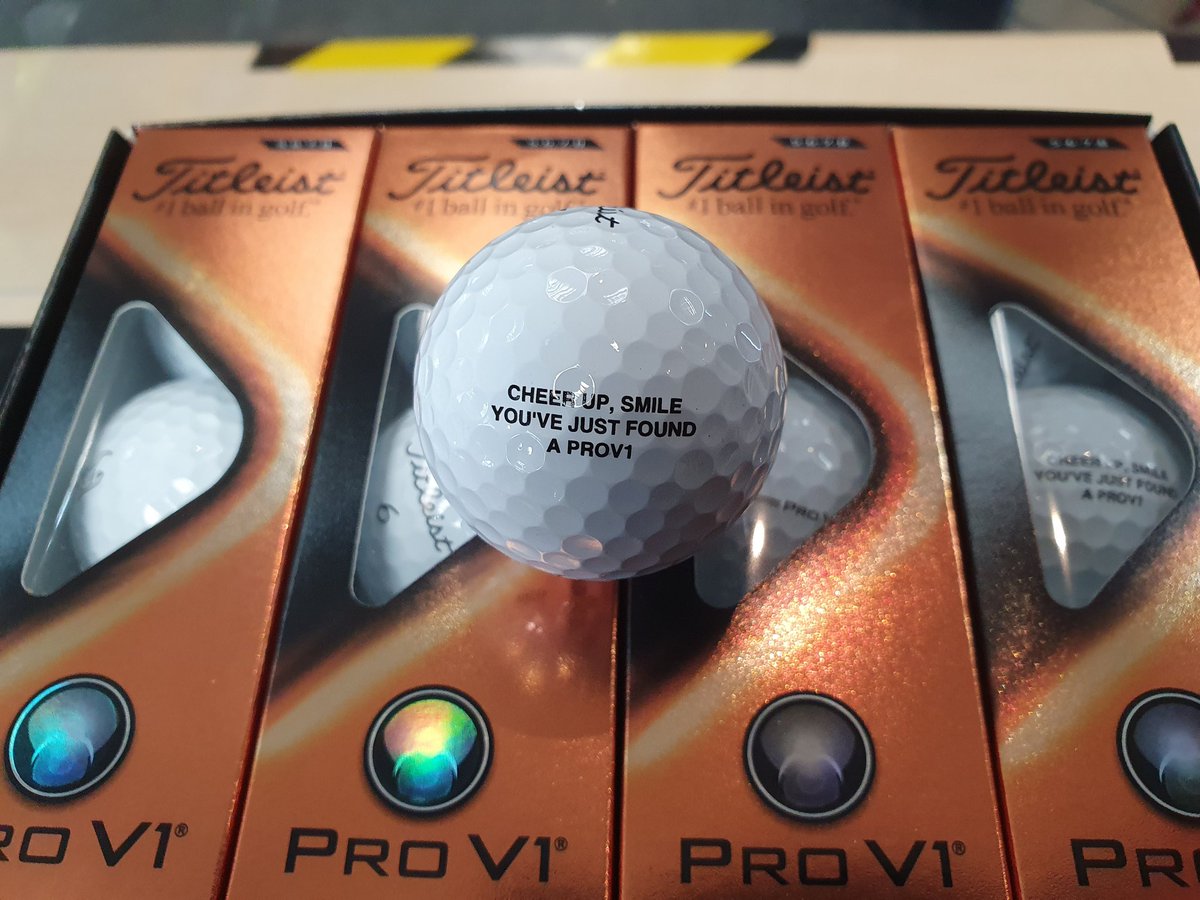 daniel_mcevoy's tweet photo. @TitleistEurope #LoyaltyReward One of the best personalised text, I've seen for while! 😂⛳
#No1BallInGolf #ProV1 #GolfatWoodhallSpa #WoodhallSpaGolf https://t.co/tHXuLPlE9q