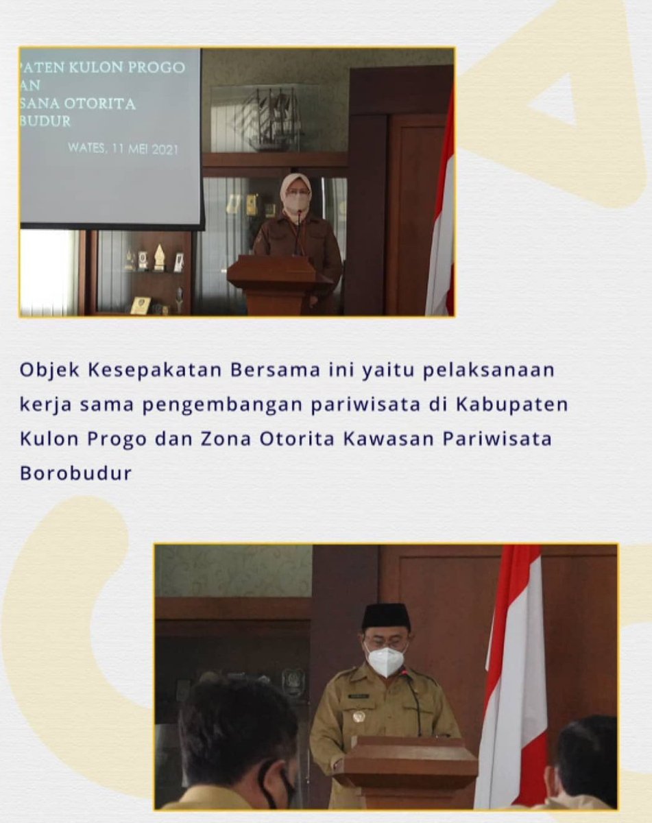 BOBorobudur's tweet image. Menetapkan landasan dalam melakukan pemantauan &amp;amp; evaluasi terhadap pelaksanaan Strategi pengembangan pariwisata &amp;amp; pendukung pariwisata di Kab.KulonProgo &amp;amp; Zona Otorita kawasan Pariwisata Borobudur
#pariwisatabangkitindonesiamaju
#wonderfulindonesia
#TheJewelOfjava
#IndonesiaCare