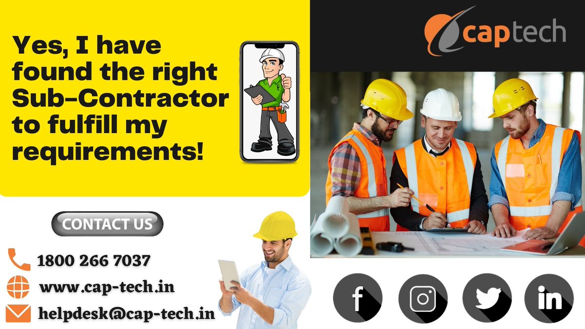 CaptechT's tweet photo. Trying to get the competitive edge over others? eFORCE can help you by finding the right sub-contractor/labour contractor for your projects.

𝐎𝐮𝐫 𝐭𝐞𝐚𝐦 𝐢𝐬 𝐰𝐨𝐫𝐤𝐢𝐧𝐠 𝐫𝐞𝐥𝐞𝐧𝐭𝐥𝐞𝐬𝐬𝐥𝐲 𝐭𝐨 𝐡𝐞𝐥𝐩 𝐲𝐨𝐮 𝐟𝐮𝐥𝐟𝐢𝐥𝐥 𝐲𝐨𝐮𝐫 𝐫𝐞𝐪𝐮𝐢𝐫𝐞𝐦𝐞𝐧𝐭𝐬 https://t.co/xZ5N1sYNNK