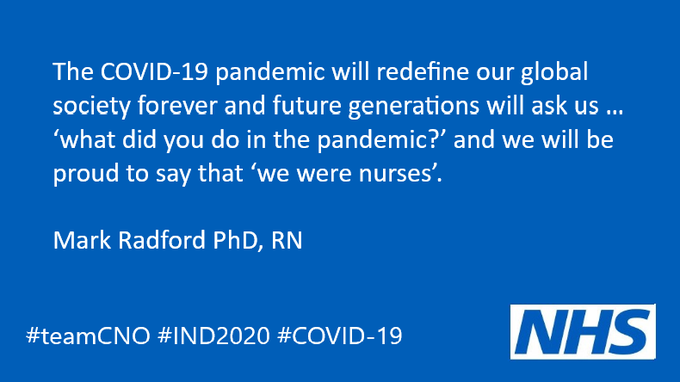 MRadford_HEECN's tweet photo. As we celebrate nurses day 2021, we reflect on the impact of the pandemic on our communities. This is not over, the ongoing struggles of nursing &amp; healthcare colleagues around the globe still fighting this disease each &amp; every day. #IND2021 #teamcno #heenursing #NursesWeek2021 https://t.co/I3EBnieNEW