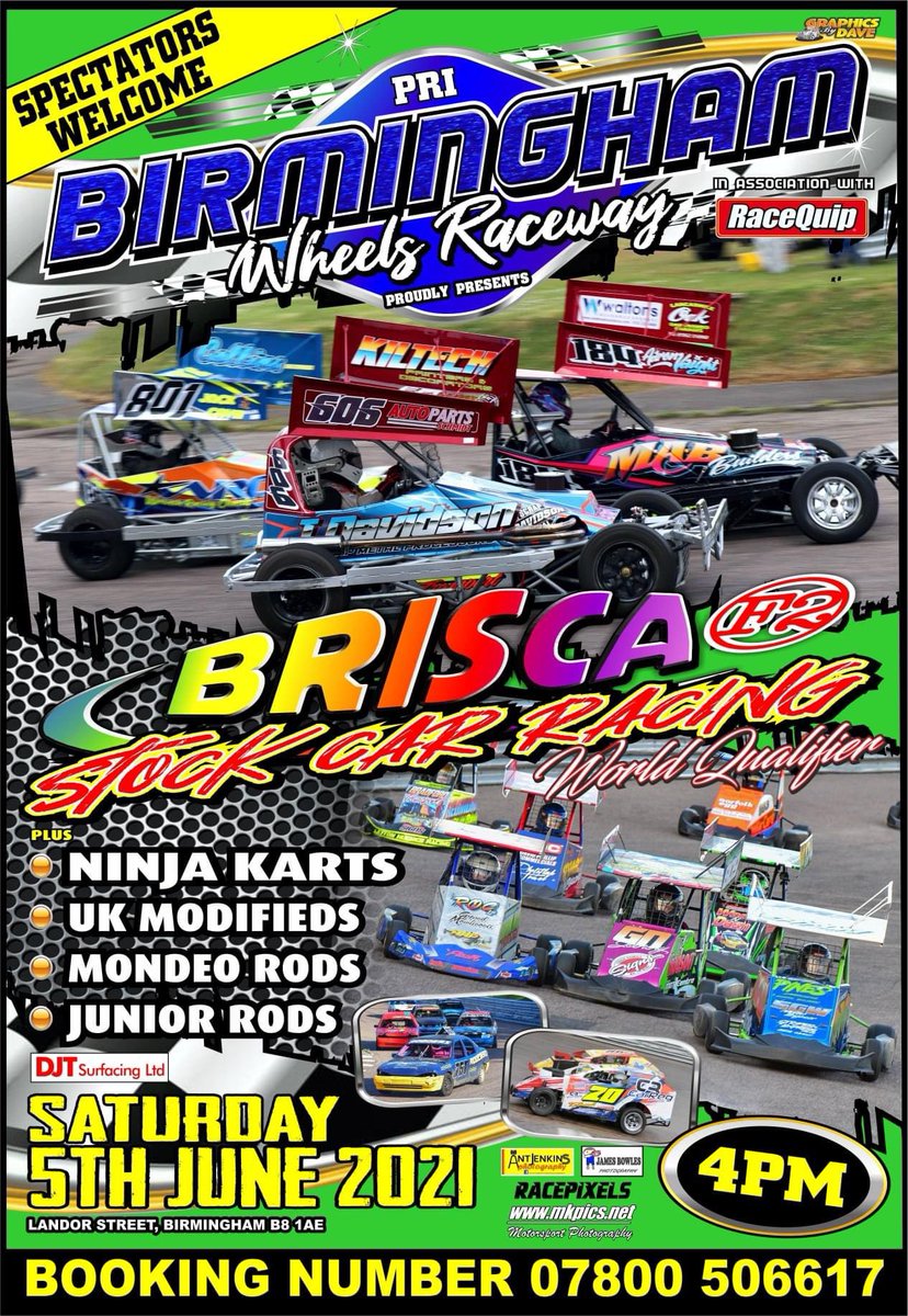 TICKETS TICKETS TICKETS!!

As from Saturday 22nd May 2021 we are welcoming back spectators!

All our events are ADVANCE TICKETS ONLY! Which can be brought from our online shop! 

Get your tickets before we sell out! 

pribirminghamwheelsshop.co.uk