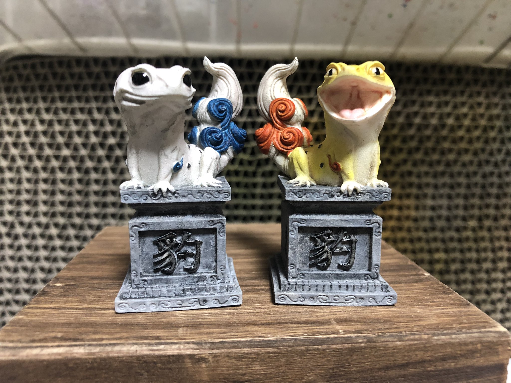 難あり 真工房 レア 狛はちゅ フトアゴ レオパ セット爬虫類 フィギュア 真工房】 狛はちゅレオパ レオパ フィギュア 難あり 真工房 レア 狛はちゅ