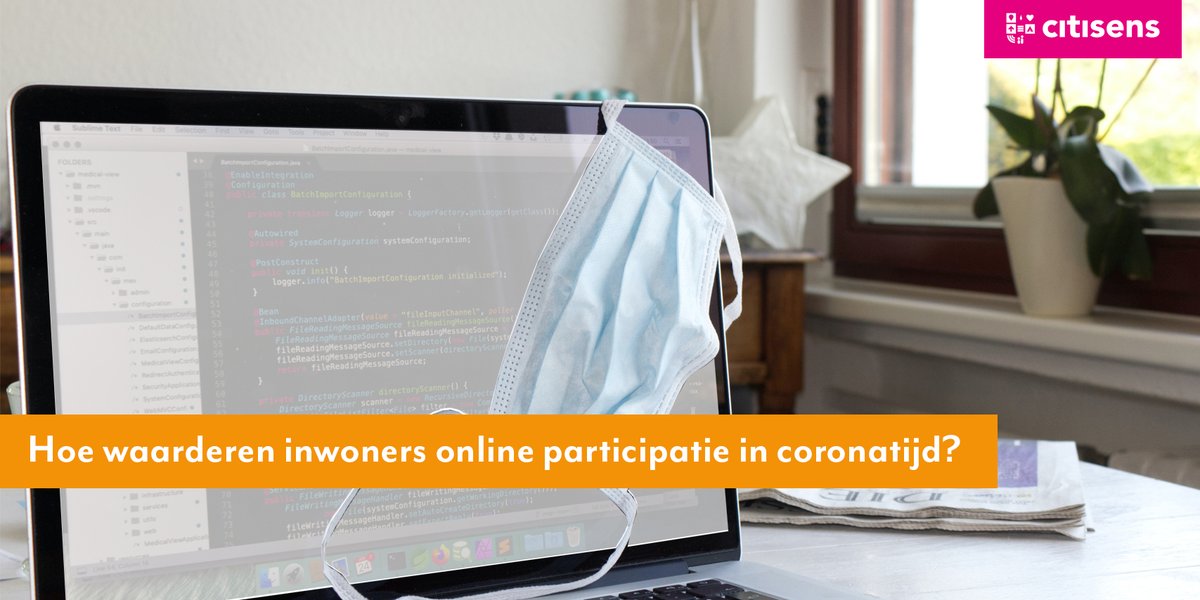Citisens vroeg aan 2.983 Nederlanders hoe zij online participatie waarderen in coronatijd. Lees het artikel en bekijk de infographic! lnkd.in/e59TSqZ #Citisens #online #participatie #communicatie #panel