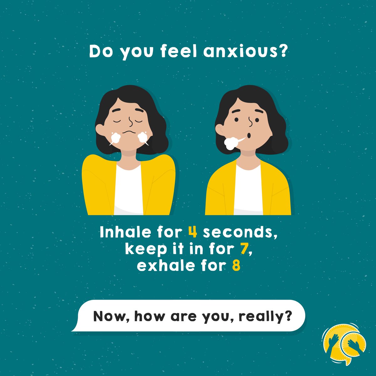 ConvoPHL's tweet photo. 🚨🚨STOP SCROLLING! 🚨🚨
 
This is a mental wellness checkpoint! ⚠️
 
Here’s a handy guide for a few seconds of quiet check-in to help us feel more grounded with our thoughts and feelings. 💕✨

#Convo #BetterConversations https://t.co/aH2o4GKTcA