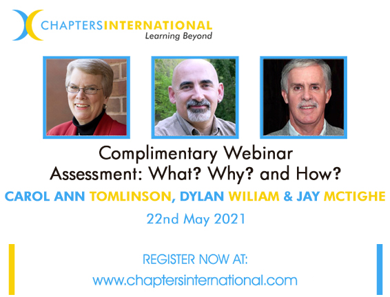 Join us for a Complimentary webinar with <a href="/cat3y/">Carol Ann Tomlinson</a> <a href="/dylanwiliam/">Dylan Wiliam</a> and <a href="/jaymctighe/">Jay McTighe</a> on #Assessment What? Why? and How? Please register with the link below.
us02web.zoom.us/webinar/regist… <a href="/NancyinLux1/">Nancy in Lux</a> will be moderating the session.  #ChaptersConnect