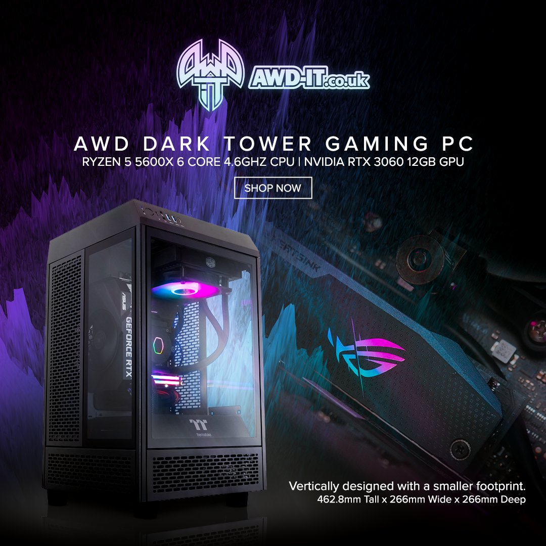 AWD-IT on X: 🔥 New Gaming PC! 🔥 The AWD Dark Tower features a