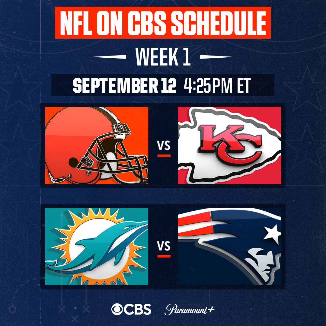 TamirMoore.com: 2023 NFL on CBS Schedule