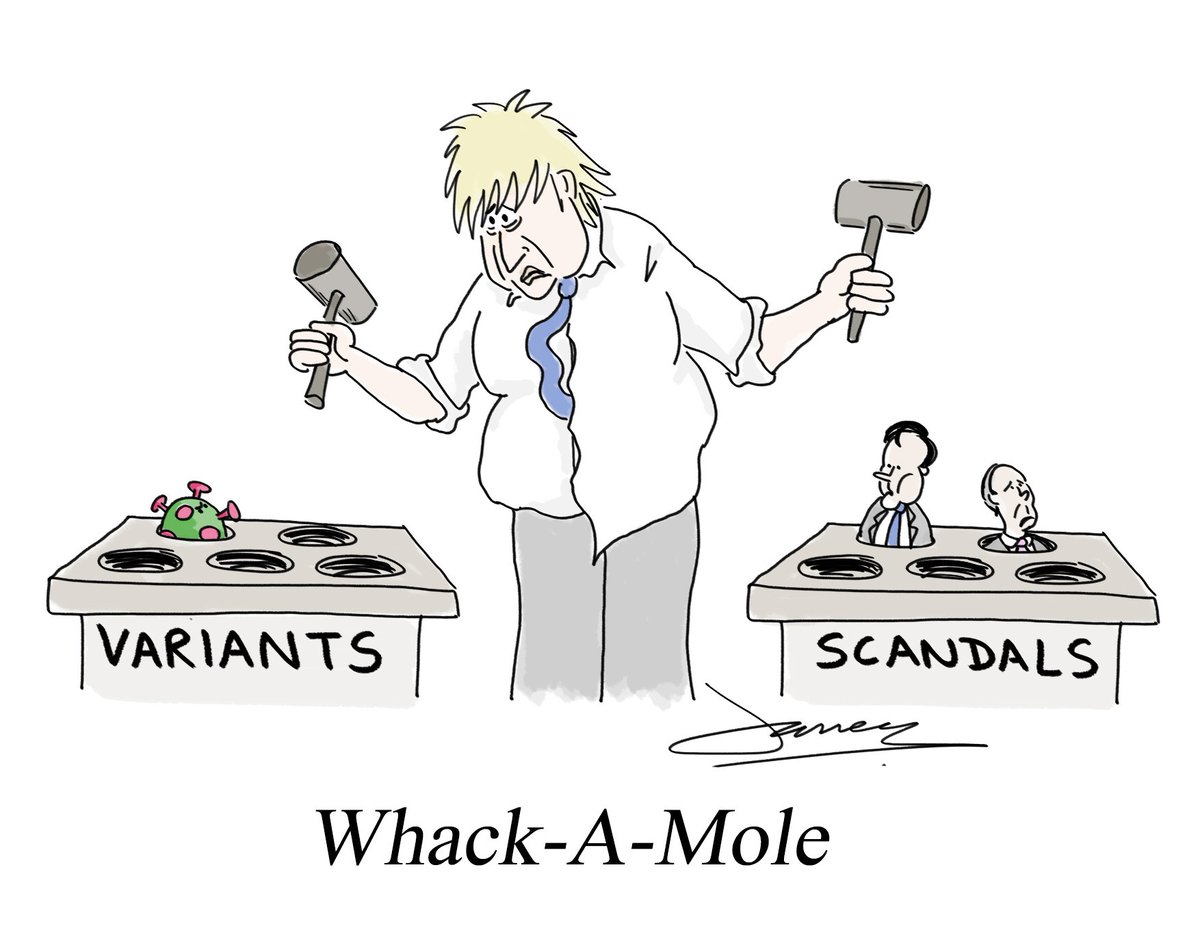 JamesDFMellor's tweet photo. Whack-a-mole/variant/scandal/cock-up
#cartoon #greensill #PPE #CCJ #DecorGate #contract #variants https://t.co/8epg6UP6bV