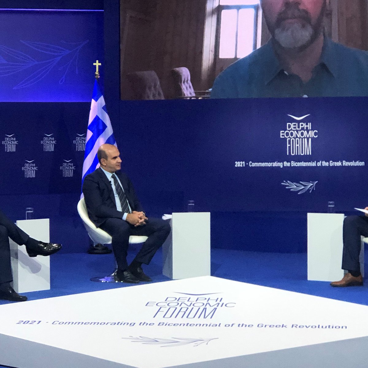 "Education is a lifetime journey, essential for societies to make the swift from linear economies to circular economy. The Delphi Maxim ΥΙΟΙΣ ΠΑΙΔΕΥΕ encompasses this frame of mind” said A.   Polychronopoulos at his presentation @delphi_forum . #circulareconomy <a href="/AthanasiosPoly1/">Athanasios Polychronopoulos</a>